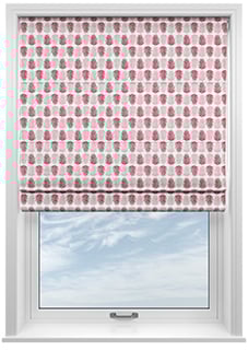 Alfresco, Pomegranate - Twist&Fit Roman Blind